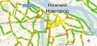 В пятибалльных пробках встал Нижний Новгород 7 февраля